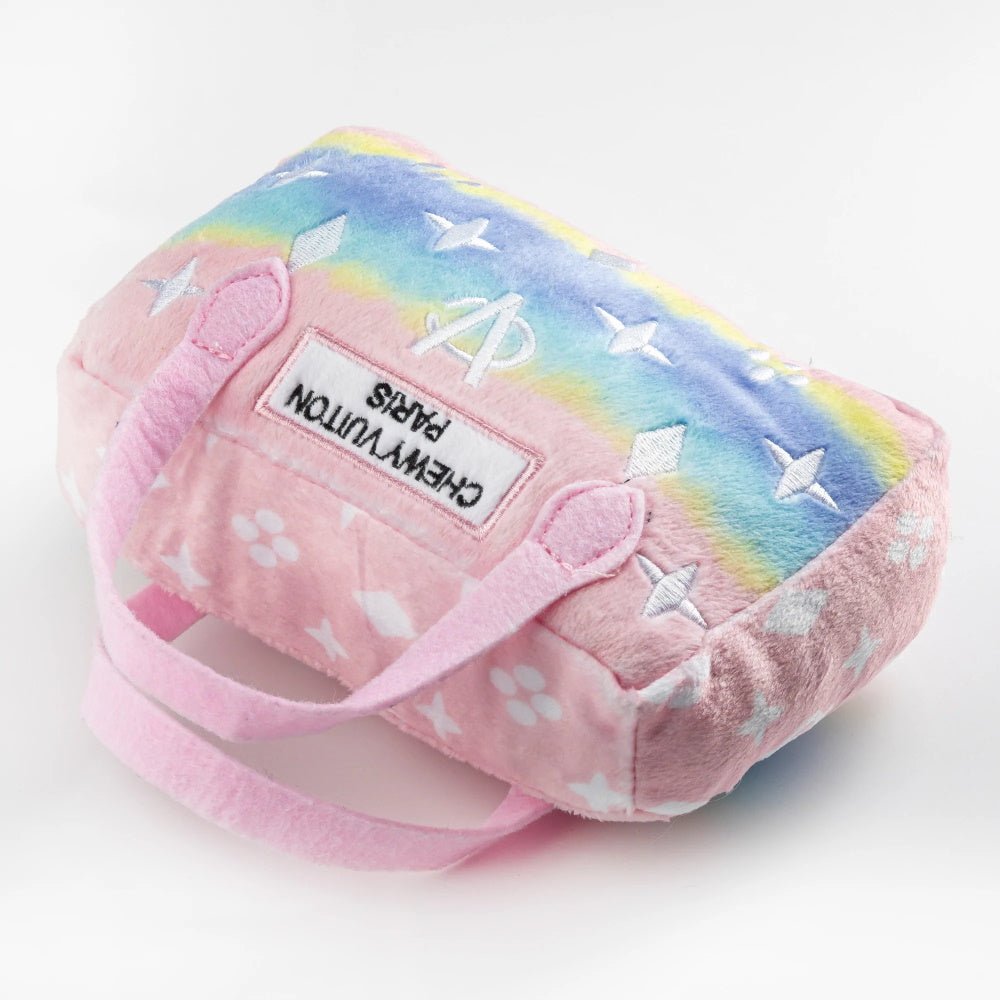 Pink Ombre Chewy Vuiton Handbag Dog Toy - Designer Toys from Haute Diggity Dog at DoggyTopia