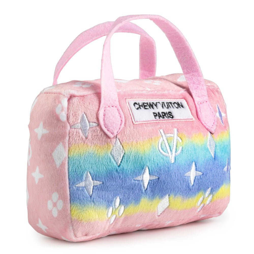 Pink Ombre Chewy Vuiton Handbag Dog Toy - Designer Toys from Haute Diggity Dog at DoggyTopia