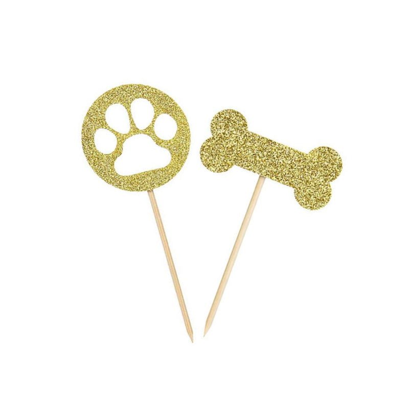 Pupcake Toppers 5 piece - Cake Toppers from . at DoggyTopia