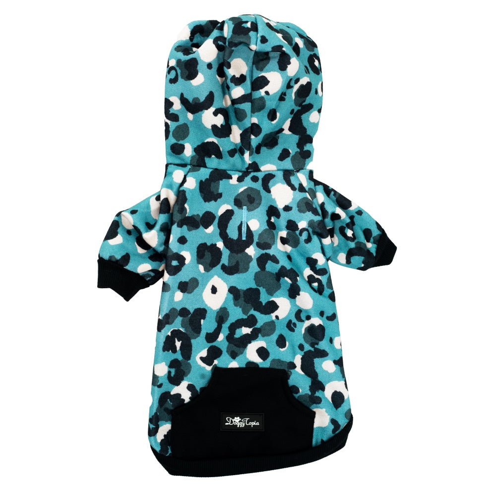 Spot On Leopard Zip Hoodie - Hoodies from Sale at DoggyTopia