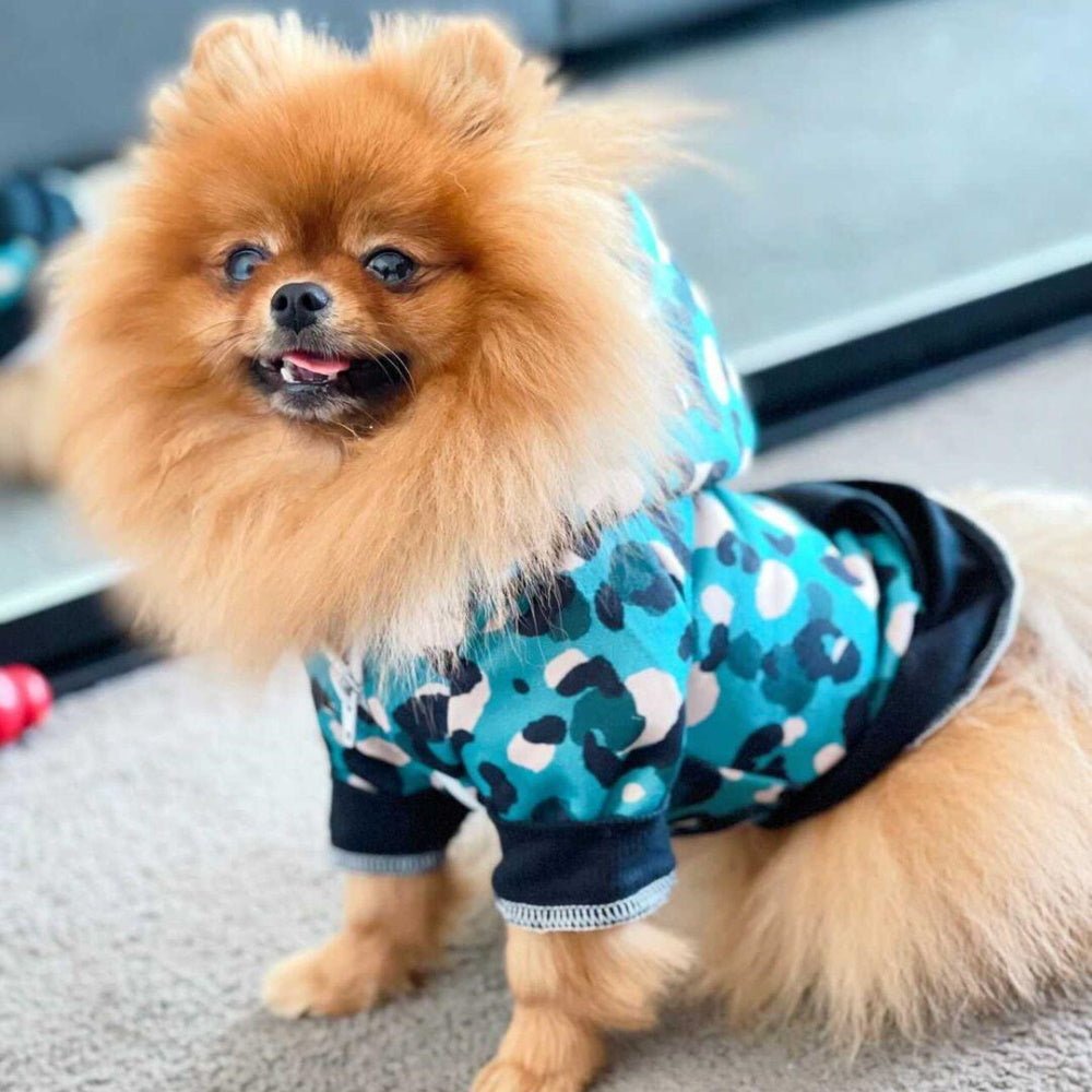 Spot On Leopard Zip Hoodie - Hoodies from Sale at DoggyTopia