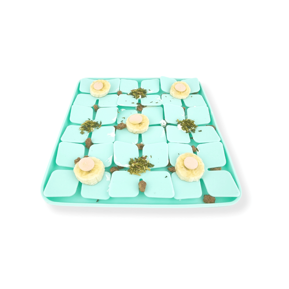 3D Clover Square Slow Feeder - Slow Feeding Bowls from Sale at DoggyTopia