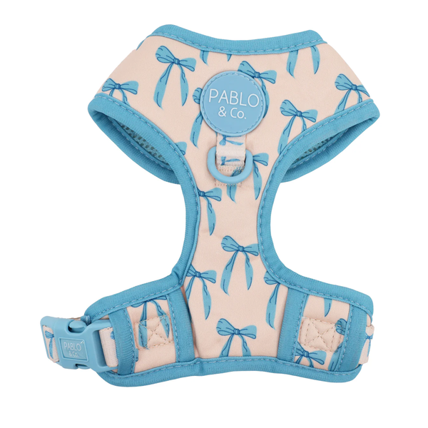 Pablo & Co Baby Blue Bows Adjustable Harness