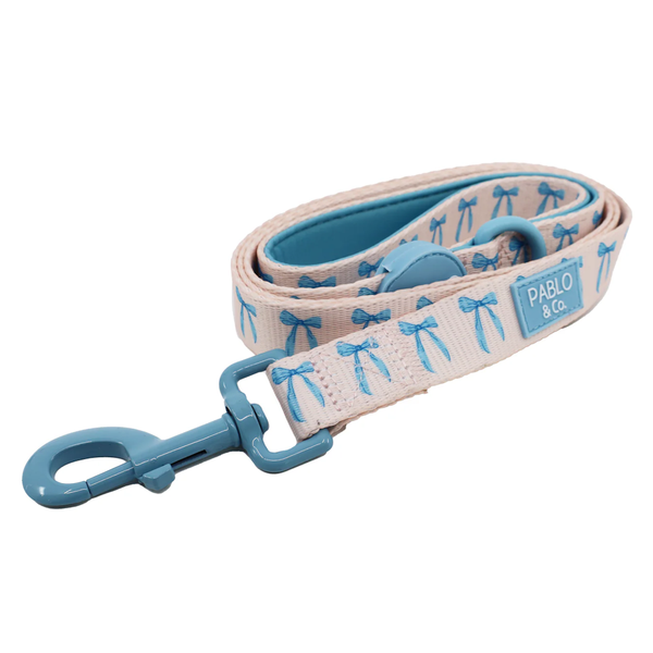 Pablo & Co Baby Blue Bows Dog Leash