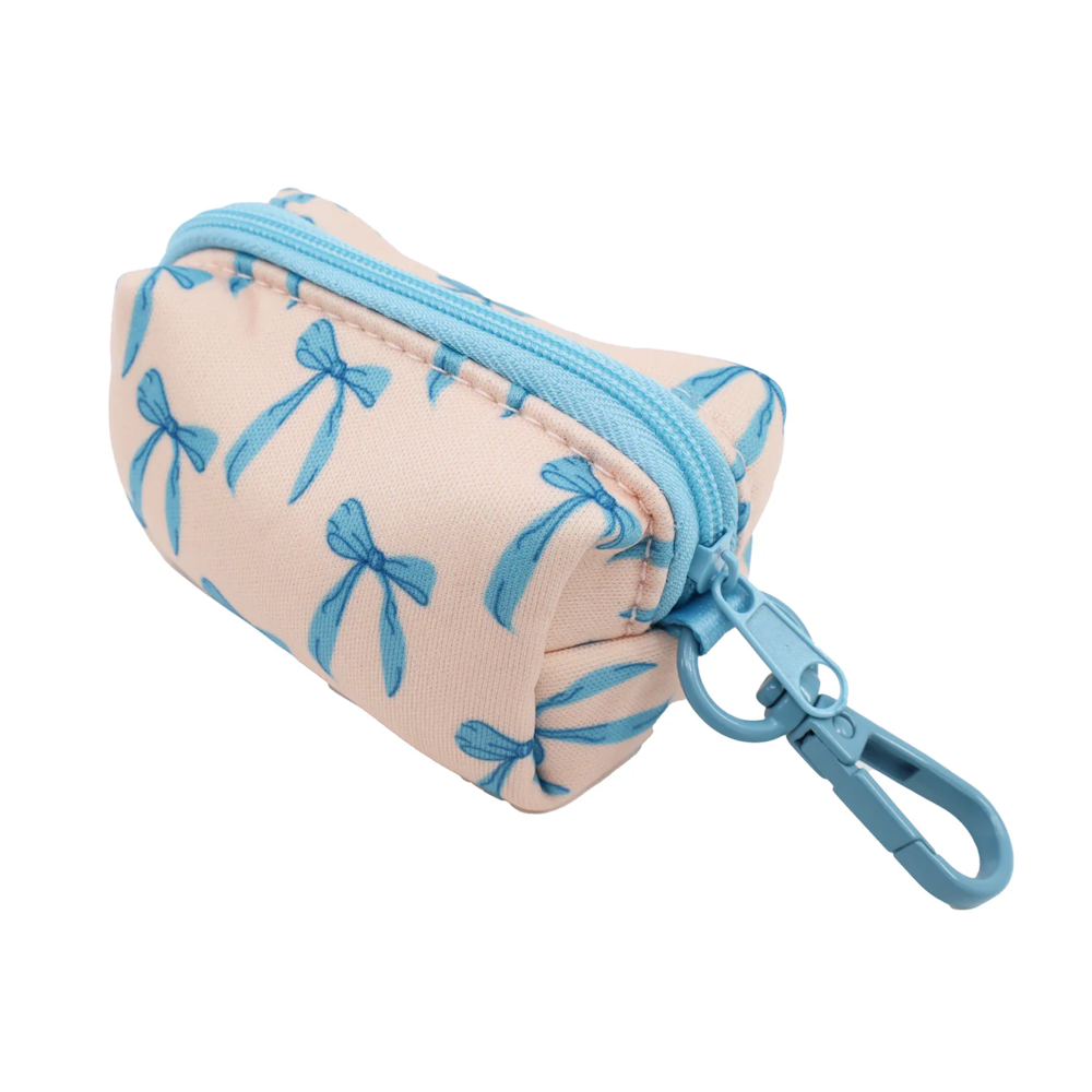 Pablo & Co Baby Blue Bows Poop Bag Holder