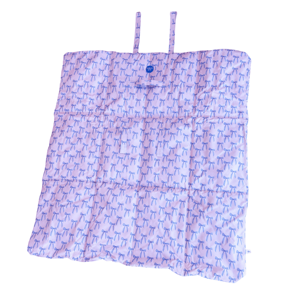 Pablo & Co Baby Blue Bows & Petal Deluxe Travel Mat