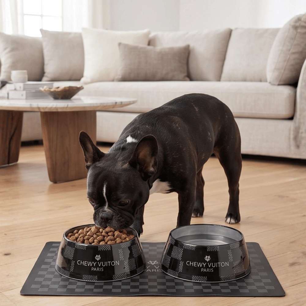 Black Checker Chewy Vuiton Placemat
