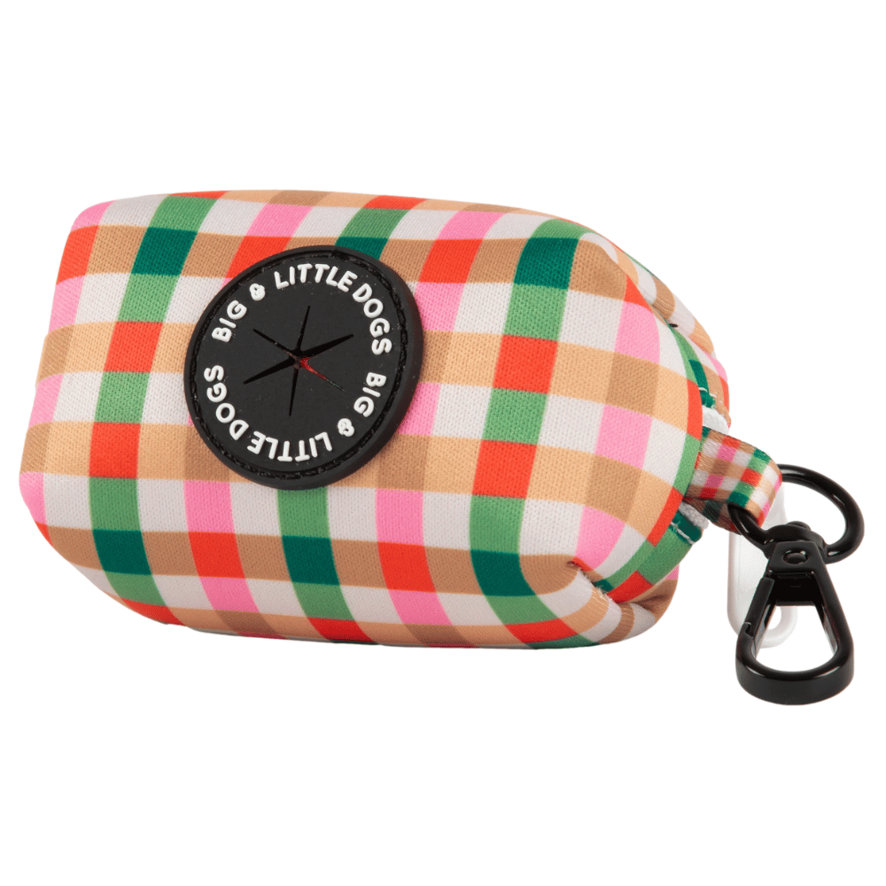 Big & Little Dogs Candy Lane Plaid Poop Bag Holder
