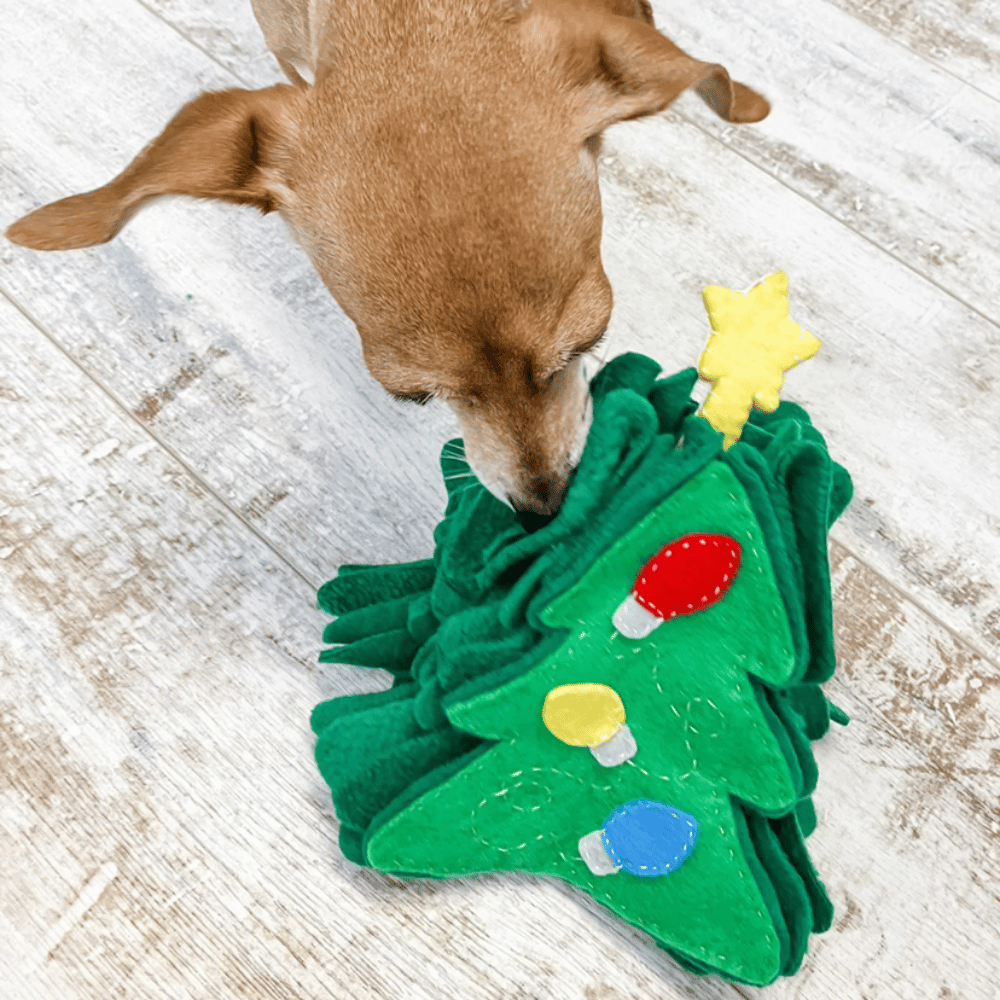 Christmas Tree Nose Work Toy