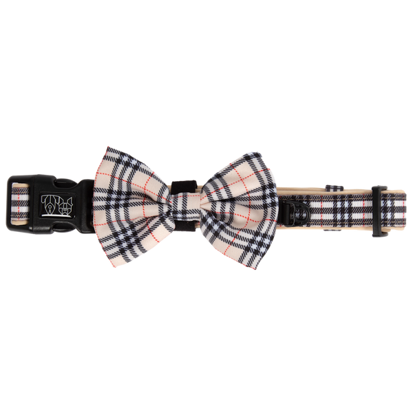 Big & Little Dogs Nova Plaid Collar & Bow Tie
