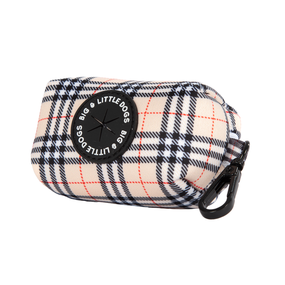 Big & Little Dogs Poop Bag Holder: Nova Plaid