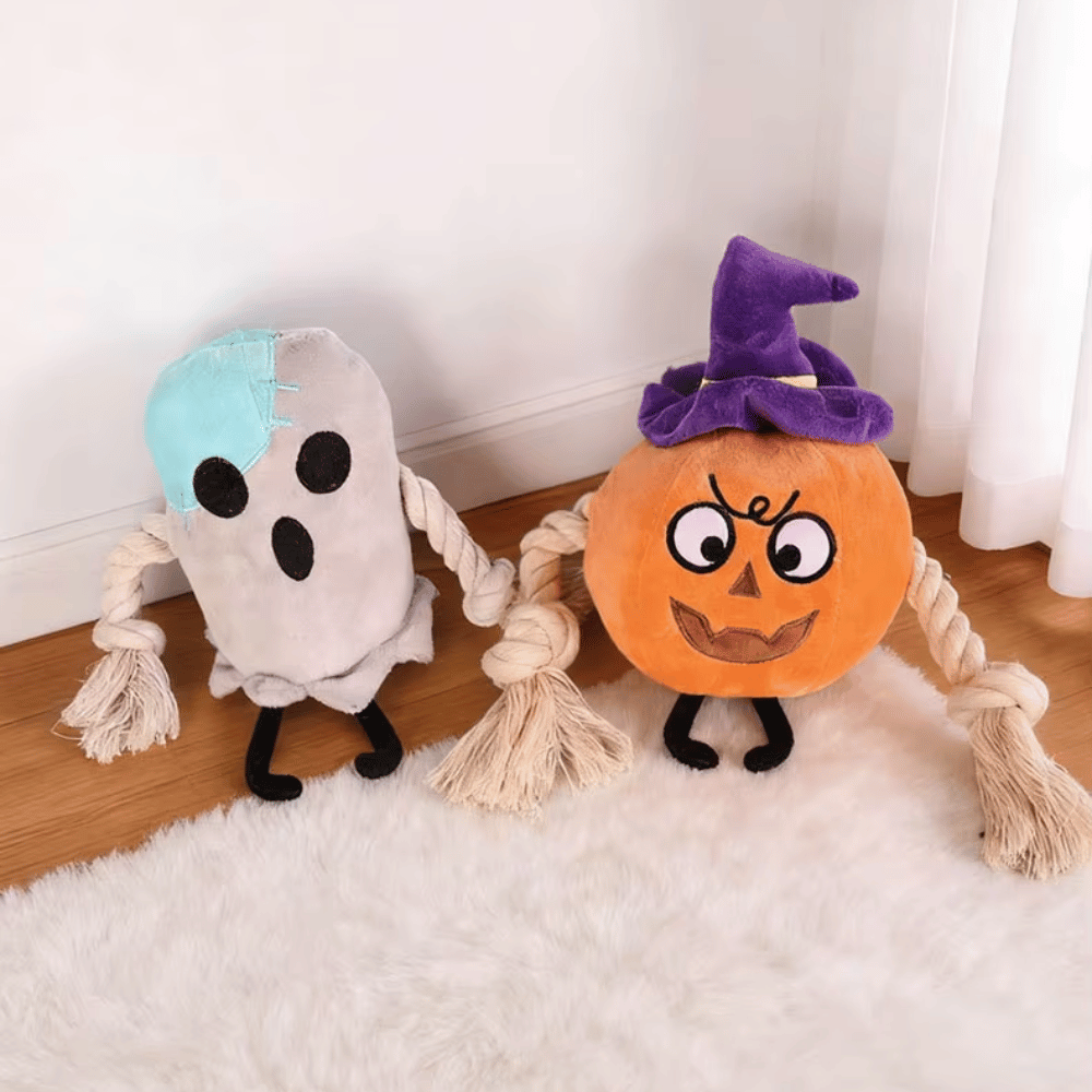 Ghosty Boo Rope Plush Dog Toy