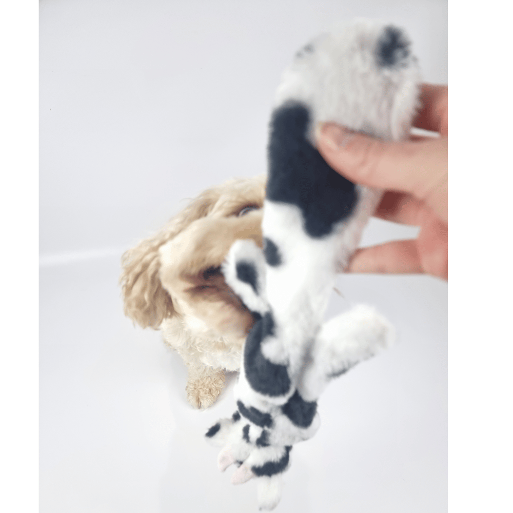 Floppy Cow Plush Dog Toy