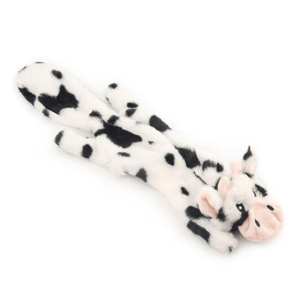 Floppy Cow Plush Dog Toy