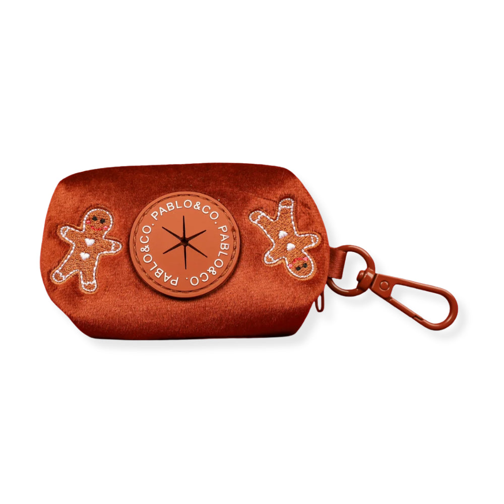 Pablo & Co Gingerbread Poop Bag Holder Velvet