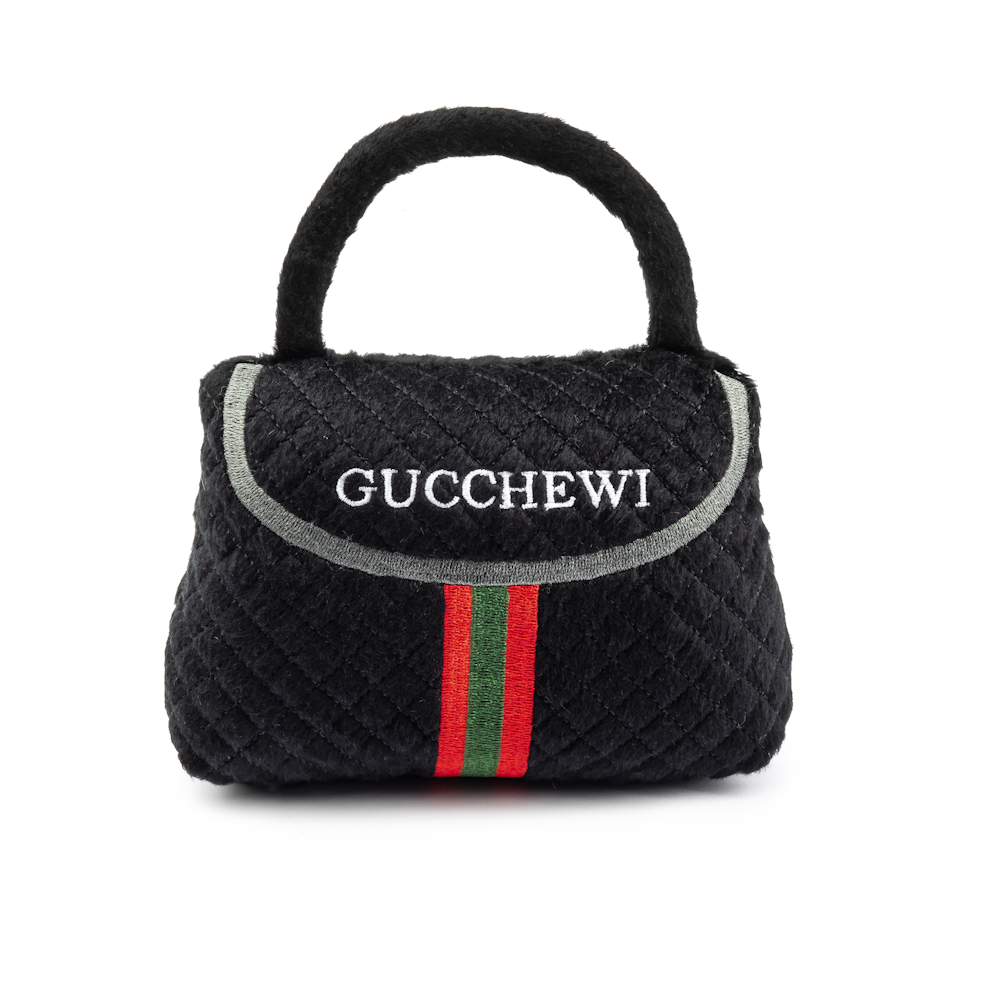 Gucchewi Striped Dog Purse Toy DoggyTopia DoggyTopia
