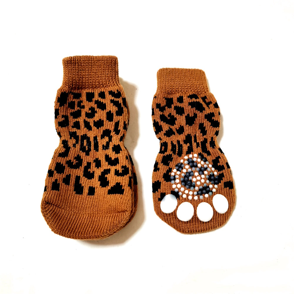 Leopard Dog Socks