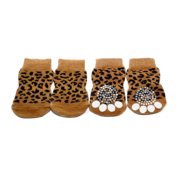 Leopard Dog Socks