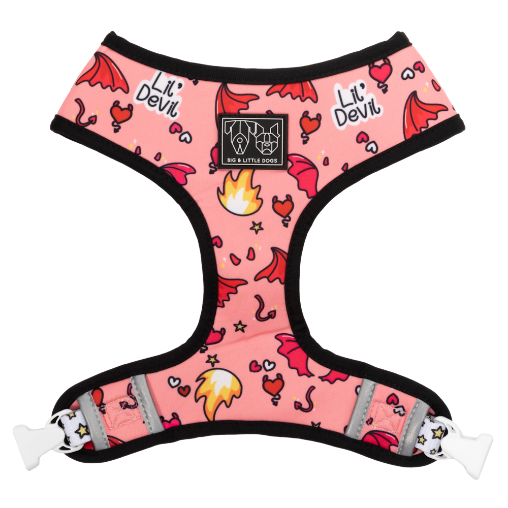 Big & Little Dogs Lil Angel vs Lil Devil Reversible Harness DoggyTopia
