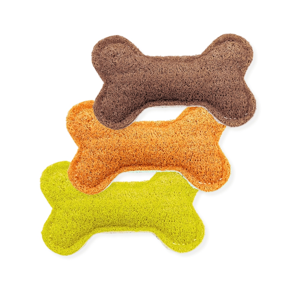 Loofah Bone Dental Toy - Medium