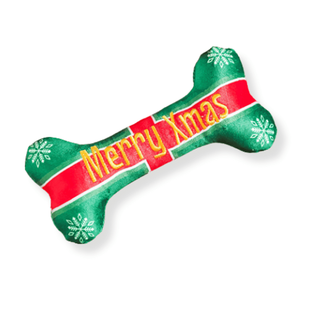 Merry Christmas Gift Plush Bone Dog Toy
