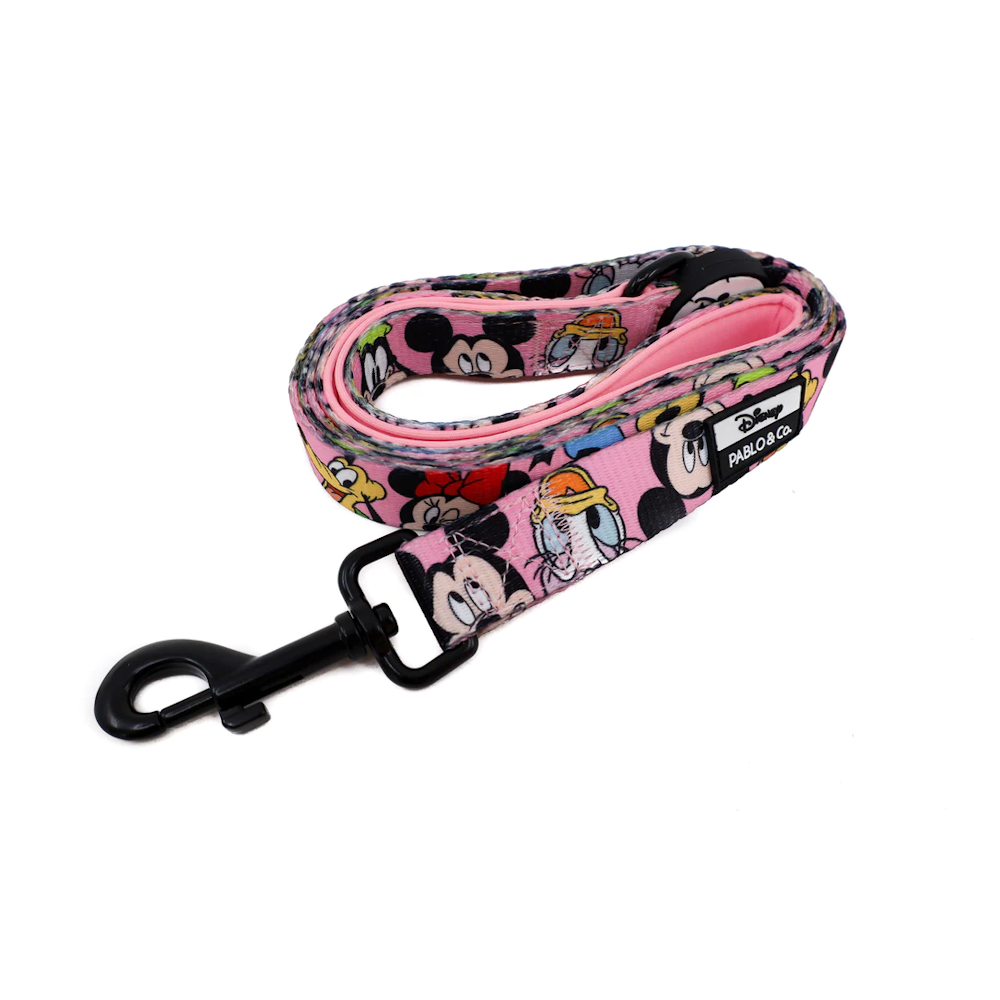 Pablo & Co Mickey & Friends: Dog Leash - Pink