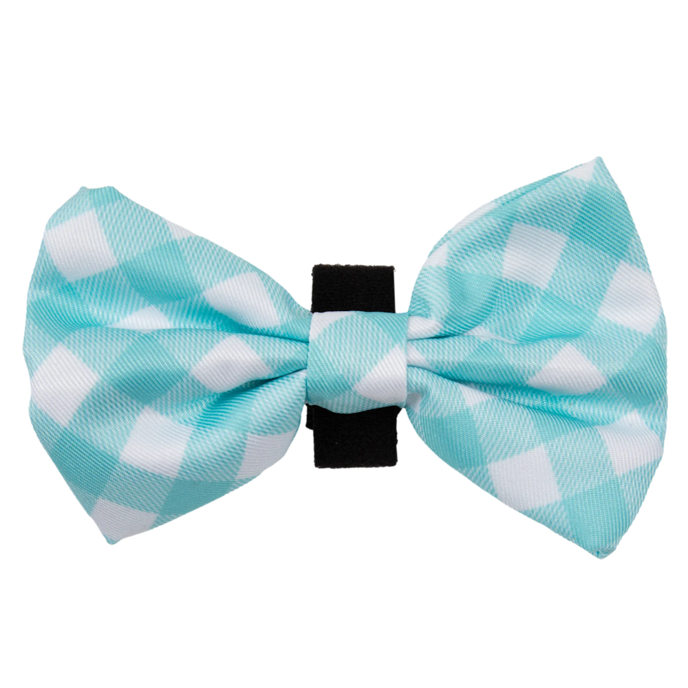 Big & Little Dogs Collar & Bow Tie - Peppermint Gingham