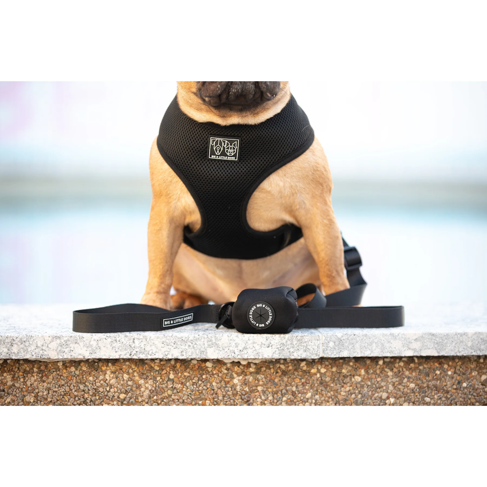 Big & Little Dogs Poop Bag Holder - Black