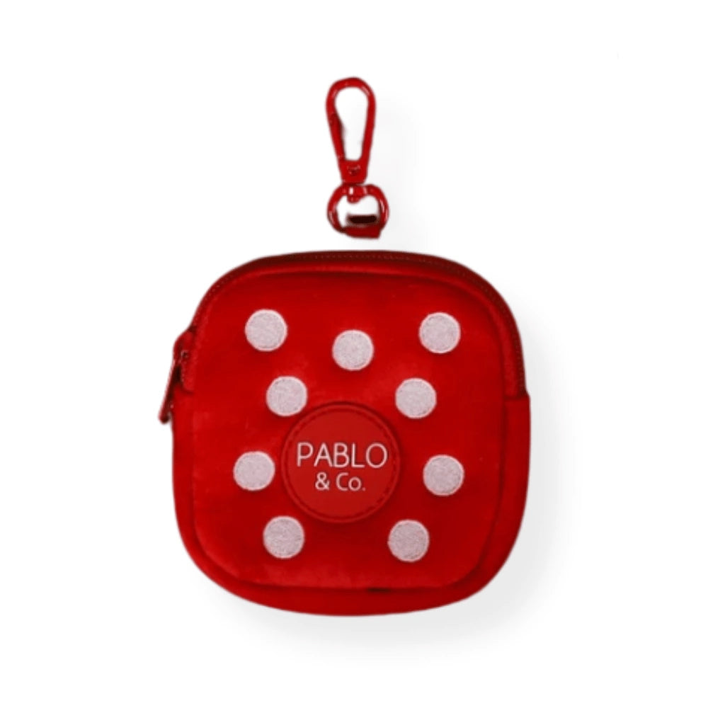 Pablo & Co Red Polka Dots Treat Pouch Velvet
