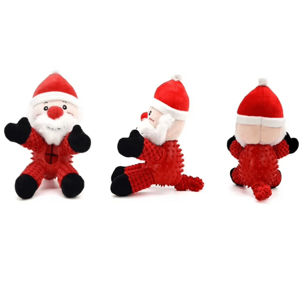 Santa Enrichment Plush Dog Toy