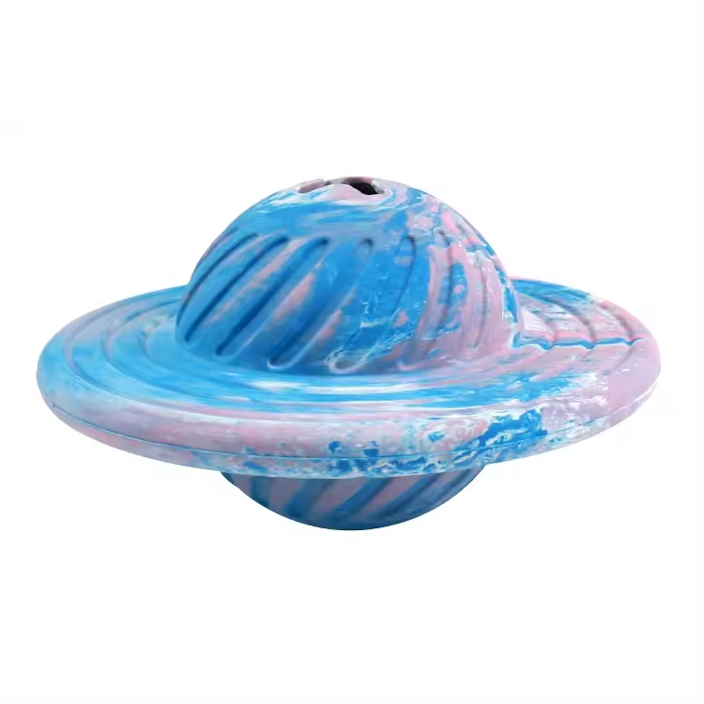 UFO Treat Dispenser Dog Toy - Galactic Swirl