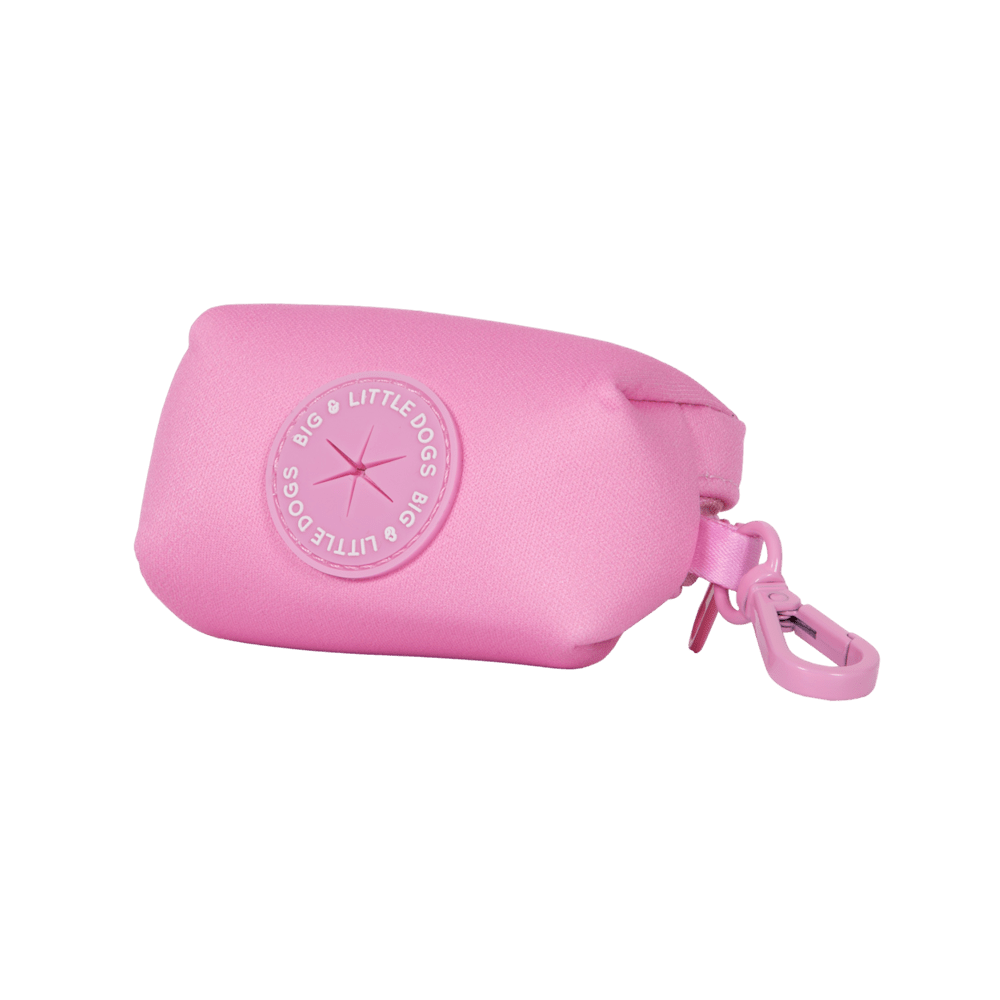 Big & Little Dogs Poop Bag Holder - Pink - Poop Bag Holders from Sale at DoggyTopia