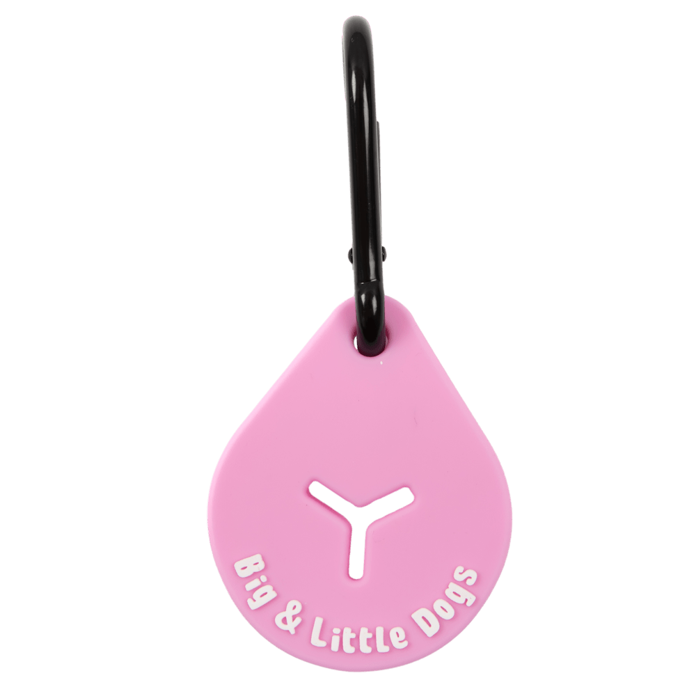 Big & Little Dogs Poop Holder - Pink - Poop Bag Holders from Big & Little Dogs at DoggyTopia