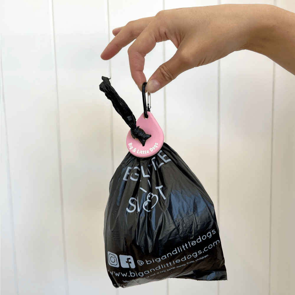Big & Little Dogs Poop Holder - Pink - Poop Bag Holders from Big & Little Dogs at DoggyTopia