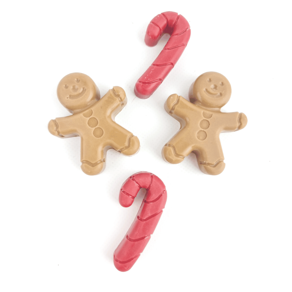 Gingerbread man & Candy Cane Bon Bon - Christmas Treats from Sale at DoggyTopia
