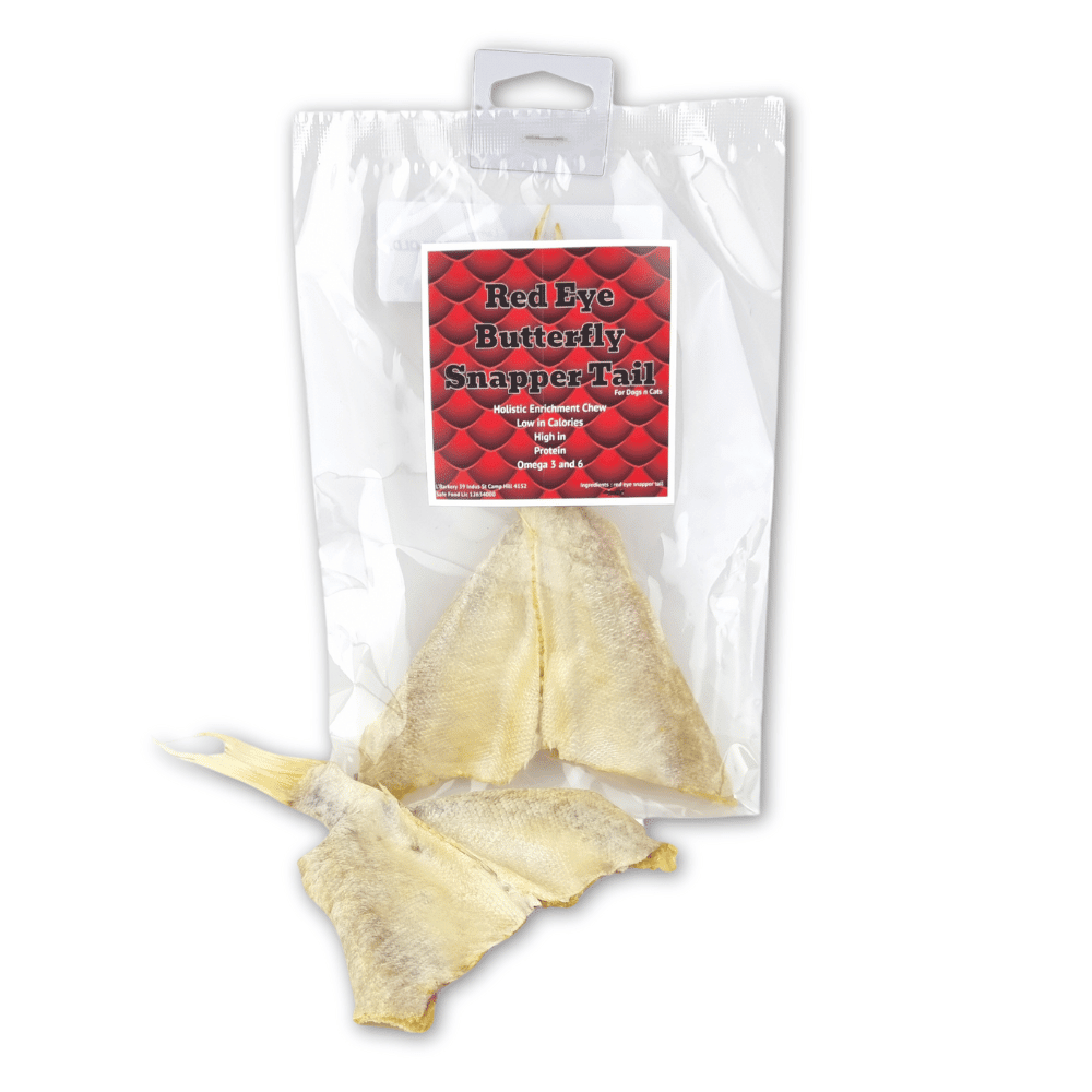 L'Barkery Red Eye Butterfly Snapper Tail - Treats from L'Barkery at DoggyTopia