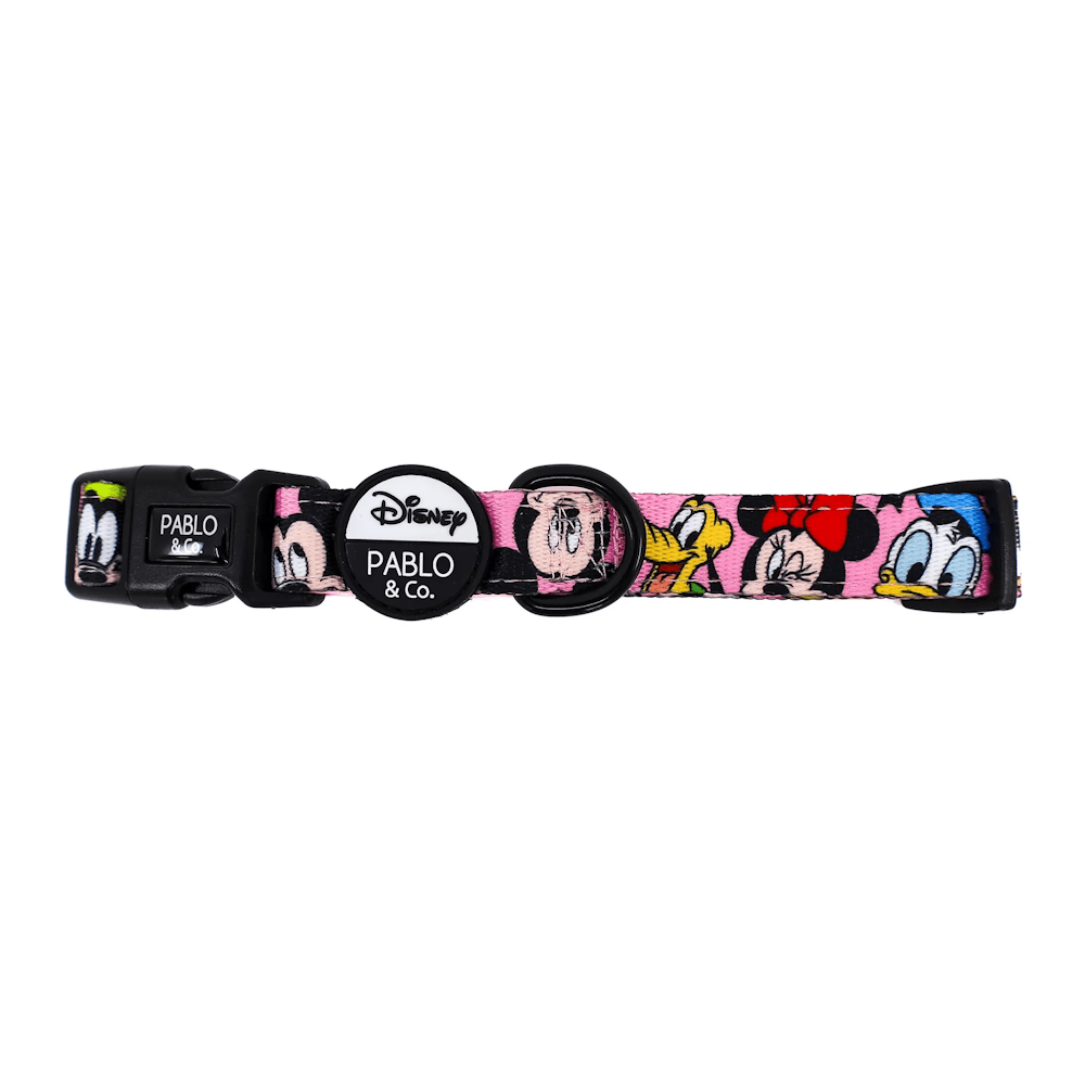Pablo & Co Mickey & Friend: Dog Collar Pink - Collars from Sale at DoggyTopia