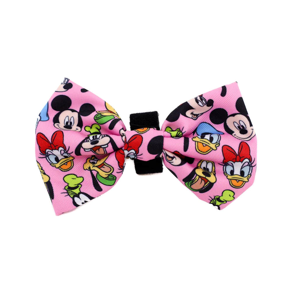 Pablo & Co Mickey & Friends: Bow Tie - Pink - Bow Ties from Sale at DoggyTopia