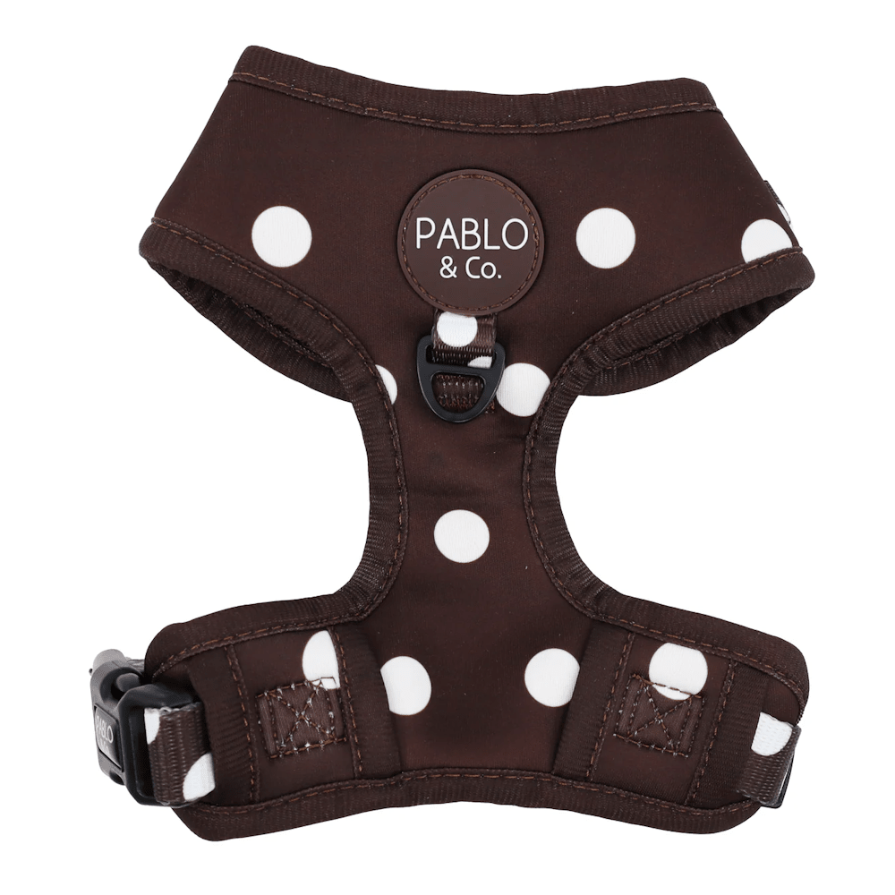 Pablo & Co Polka Dots Adjustable Harness - Adjustable Harnesses from Pablo & Co at DoggyTopia