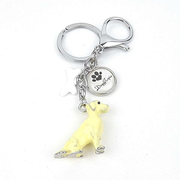 3D Golden Retriever Key Ring