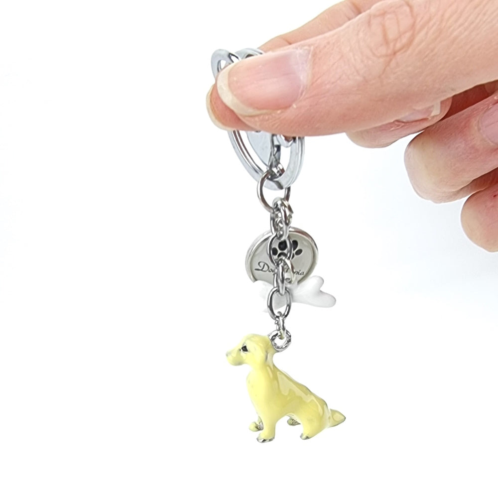 3D Golden Retriever Key Ring