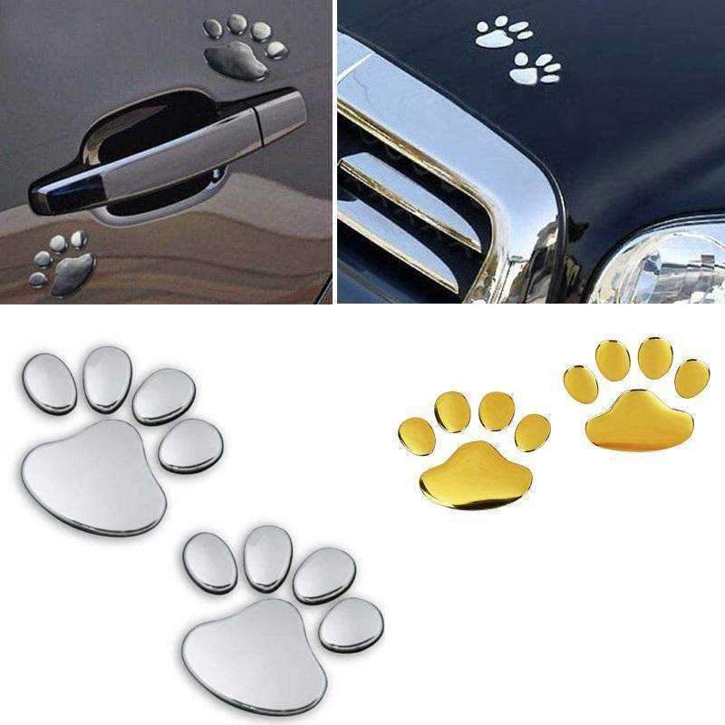 3D Dog Paws Car Decal - Decals from Sale at DoggyTopia
