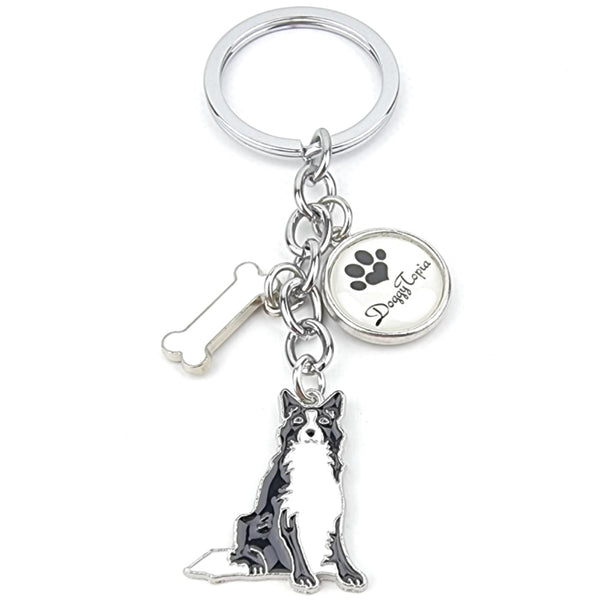 Key Ring Border Collie