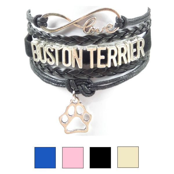 Infinity Love Boston Terrier Jewellery BraceletDoggyTopia