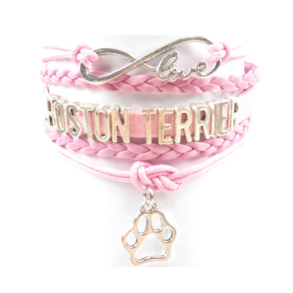 Infinity Love Boston Terrier Jewellery BraceletDoggyTopia