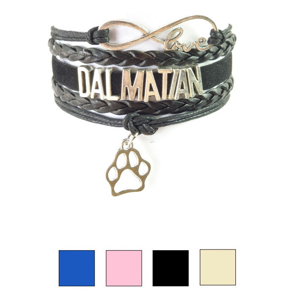 Infinity Love Dalmatian Jewellery BraceletDoggyTopia