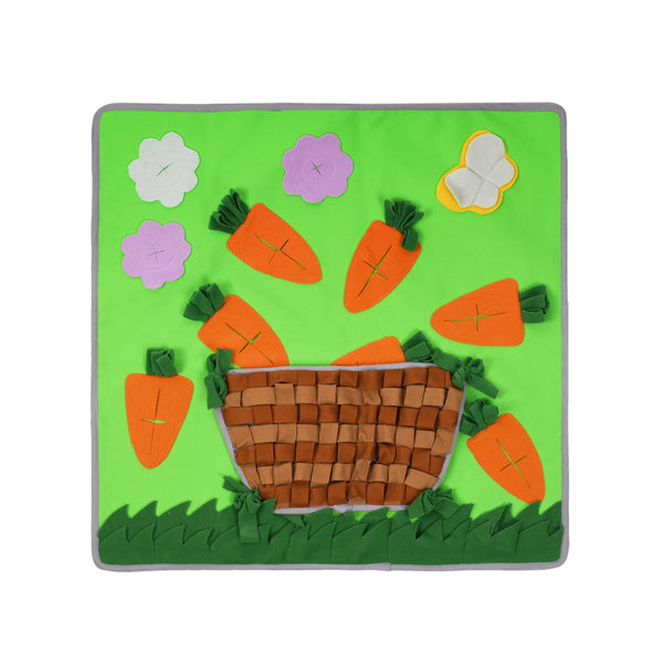 Basket Of Carrots Easter Dog Snuffle Mat | DoggyTopiaDoggyTopia