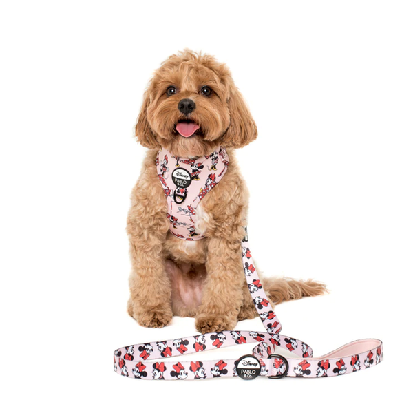 Pablo Co Minnie Mouse Flowers Adjustable Harness DoggyTopia