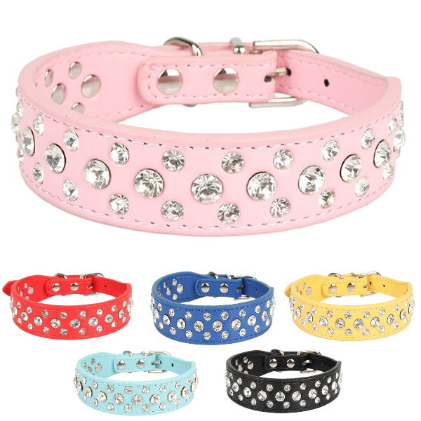 Spike Rhinestone studded Dog CollarDoggyTopia