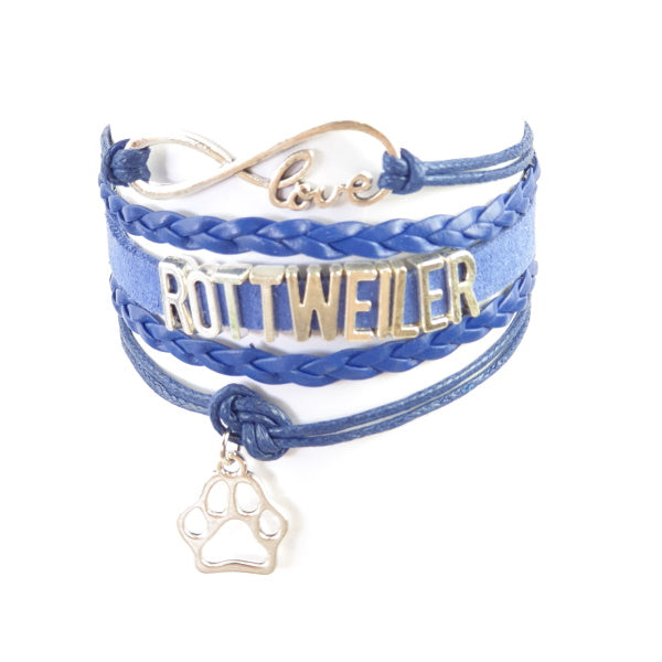 Infinity Love Rottweiler Jewellery BraceletDoggyTopia
